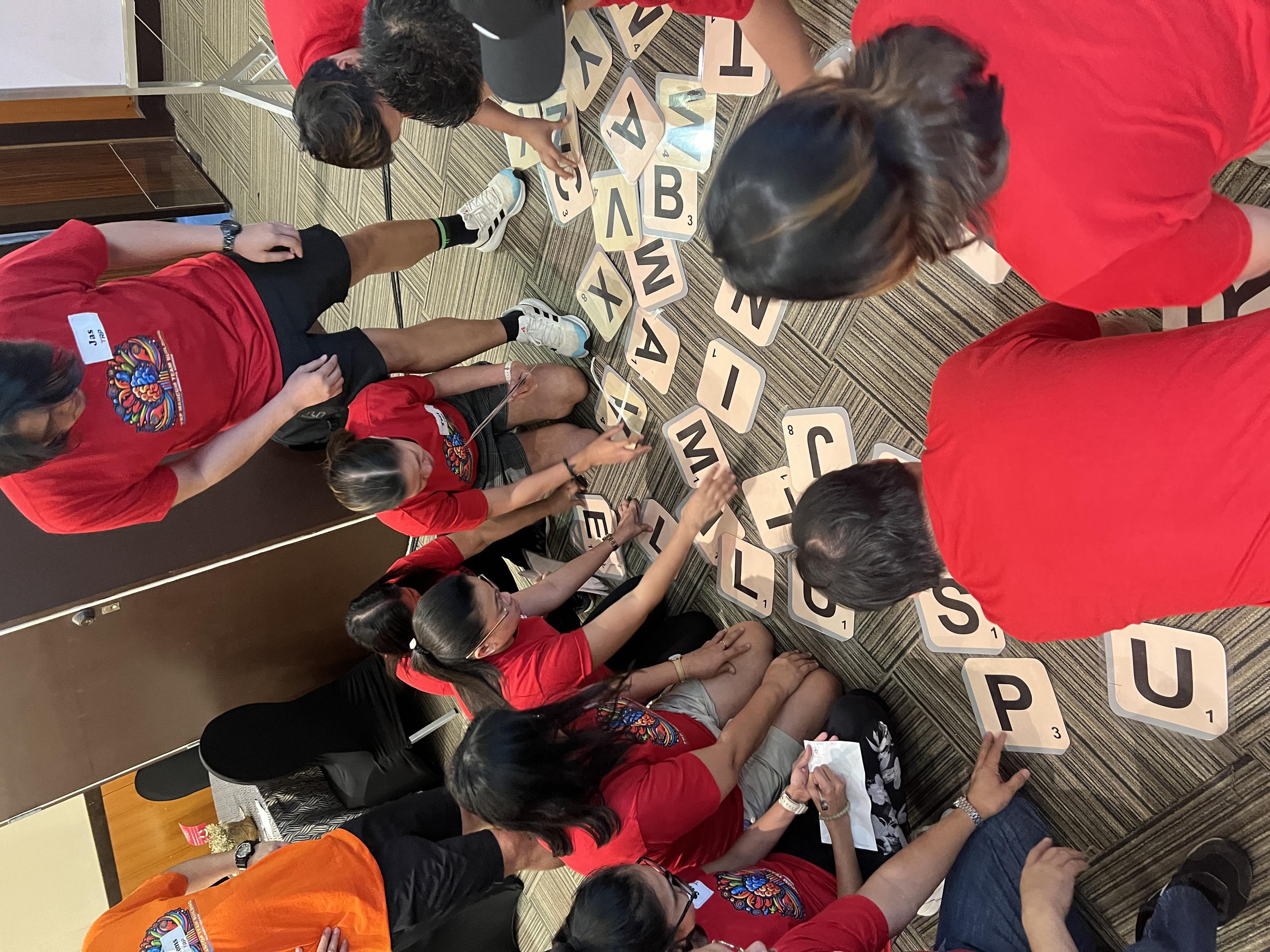 Team Building game by Playworks: Scrabble Ramble